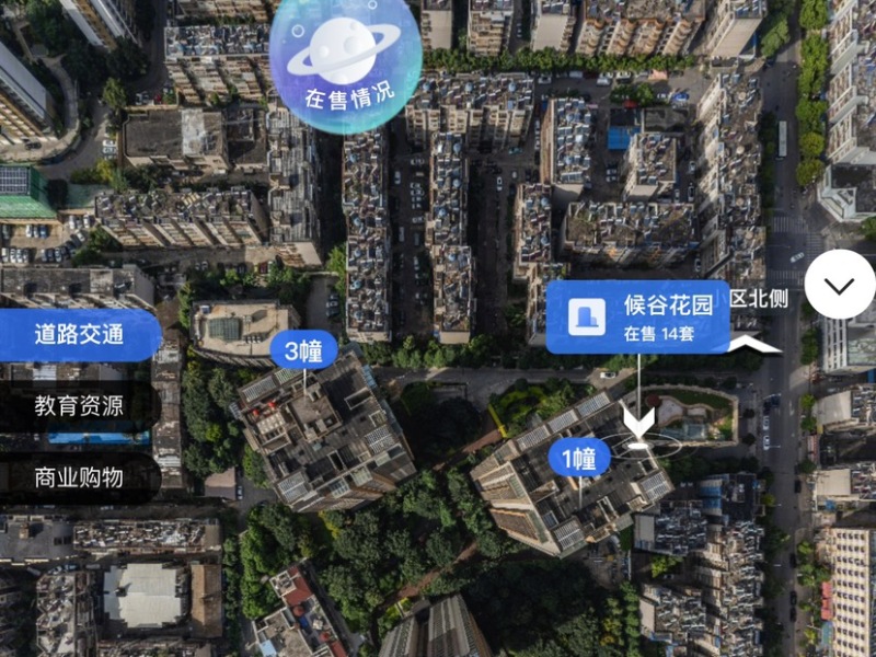 候谷花园小区平面图