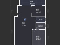 5室2廳3陽(yáng)臺(tái) 金江小區(qū)涵苑別墅戶型圖