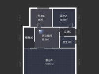 5室2廳3陽(yáng)臺(tái) 金江小區(qū)涵苑別墅戶型圖