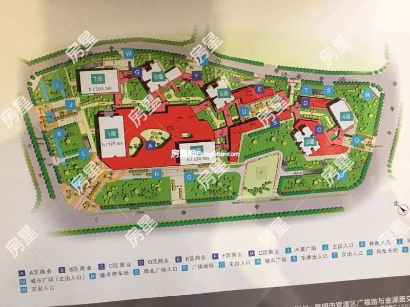 2室2廳1陽(yáng)臺(tái) 海倫國(guó)際海樂(lè)城小區(qū)平面圖