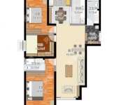 4室2廳2陽臺 新亞洲星辰園戶型圖