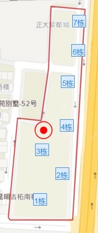 3室2廳1陽臺 正大紫都城小區(qū)平面圖