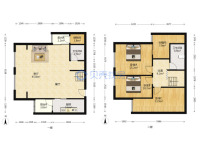 3室2廳2陽臺 中海學(xué)府路8號戶型圖