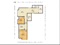 3室2廳1陽臺 禧瑞都戶型圖