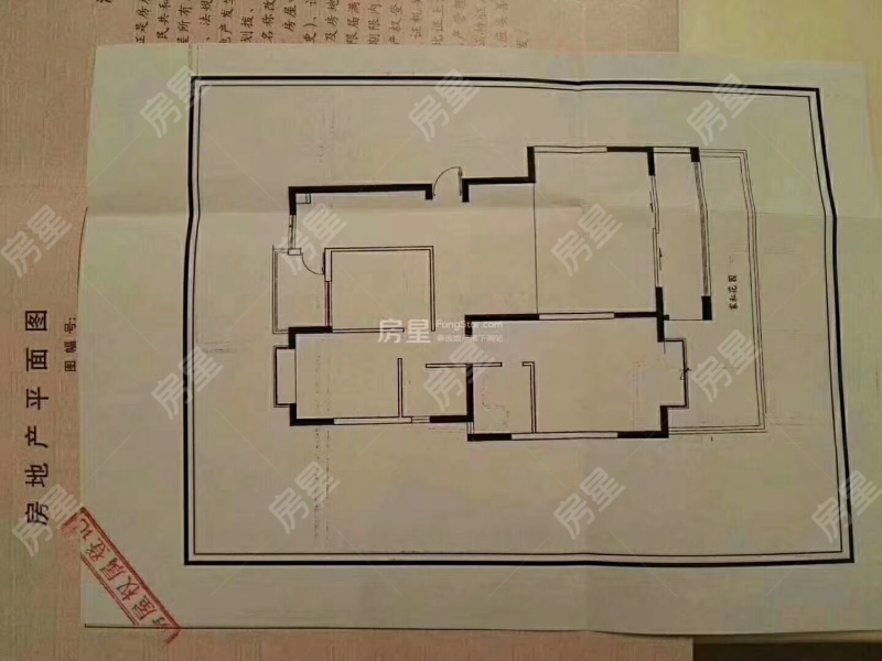3室2廳1陽臺(tái) 蘭亭上錦二期戶型圖