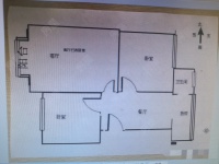 2室2廳1陽臺(tái) 田壩小區(qū)戶型圖