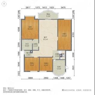 4室2廳 金色交響家園秋戀組團戶型圖