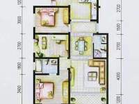 3室2廳1陽臺(tái) 云南映象C區(qū)戶型圖
