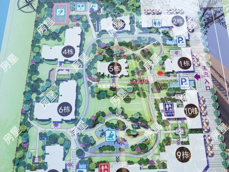 5室2廳2陽臺 藍光水岸公園小區(qū)平面圖