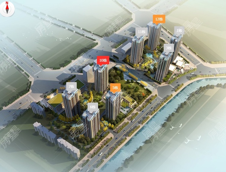 4室2廳1陽(yáng)臺(tái) 江東境界客廳