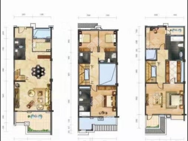 5室2廳4陽臺 昆明恒大云璽別墅戶型圖