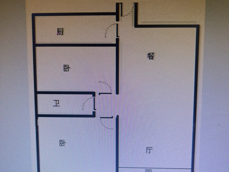 2室2廳1陽(yáng)臺(tái) 金呈北泰花園戶型圖
