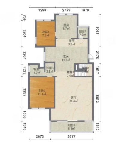 6室3廳 東鳴佳苑別墅戶型圖