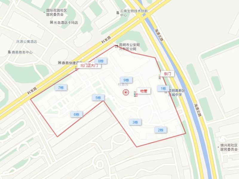 桂鑫园小区平面图