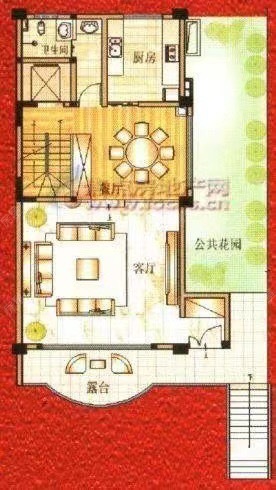 6室3廳4陽臺 云嶺天驕別墅戶型圖