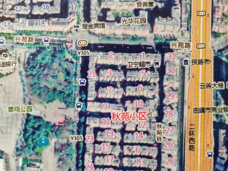 4室2廳1陽臺 秋苑小區(qū)小區(qū)平面圖