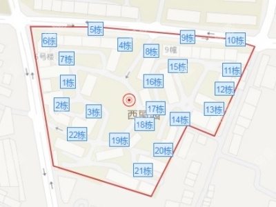 5室2廳3陽(yáng)臺(tái) 西麗園小區(qū)平面圖