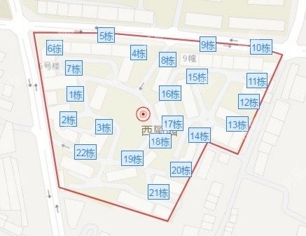 5室2廳3陽(yáng)臺(tái) 西麗園小區(qū)平面圖