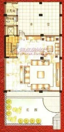 6室3廳4陽臺 云嶺天驕別墅戶型圖