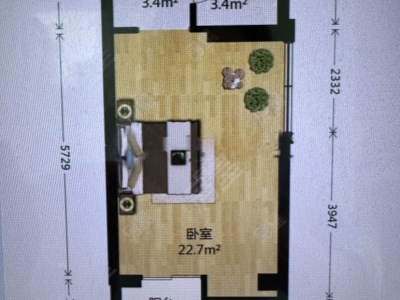 1室1廳 七彩之門(mén)