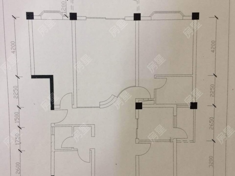 4室2廳2陽臺 江東花城戶型圖