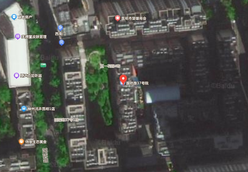 4室2廳1陽臺(tái) 國(guó)防路37號(hào)（軍產(chǎn)房）小區(qū)平面圖