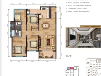 4室2廳 中交錦繡雅郡戶型圖