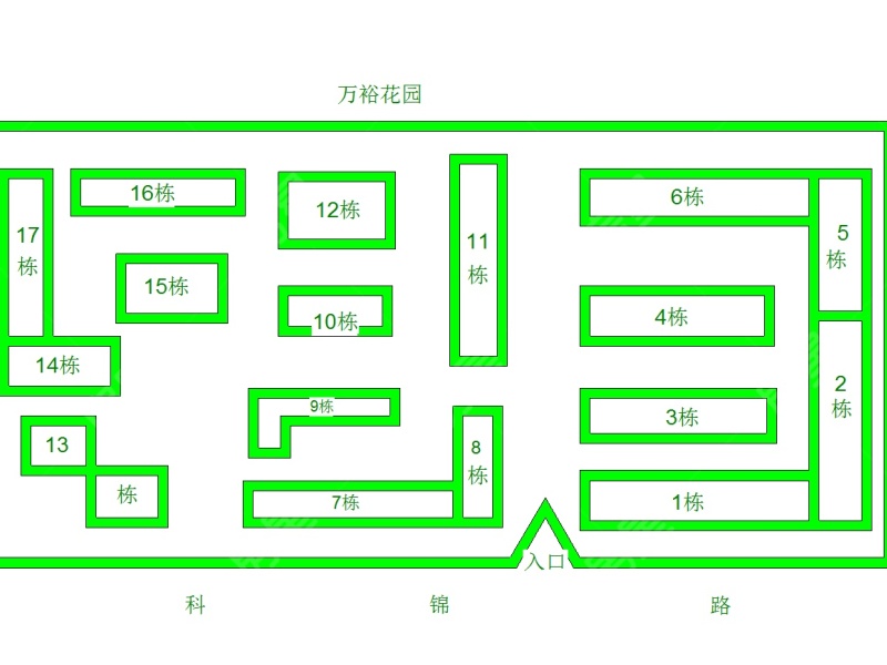 3室2廳 萬?；▓@小區(qū)平面圖