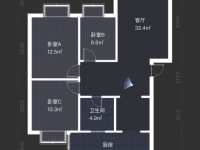 3室2廳 新迎苑戶型圖