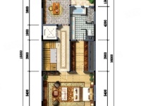5室3廳2陽臺 昆明恒大云璽別墅戶型圖
