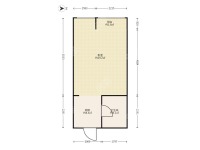 1室1廳 金域緹香戶型圖