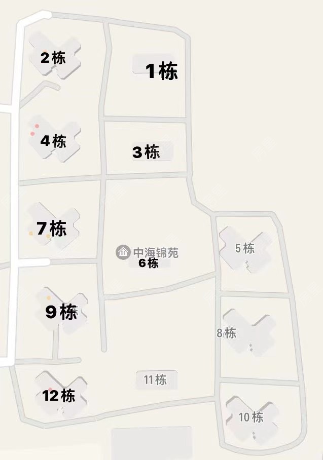 中海锦苑小区平面图