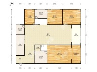 4室2廳5陽臺 萬科翡翠濱江五期公寓客廳