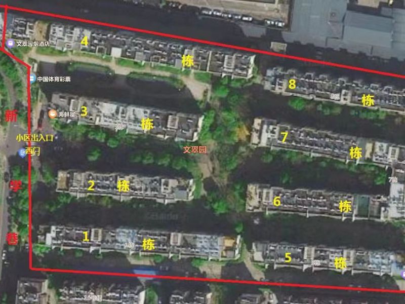 3室2廳1陽臺 高新文翠園小區(qū)平面圖
