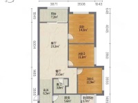 3室2廳1陽臺 魅力之城三期戶型圖