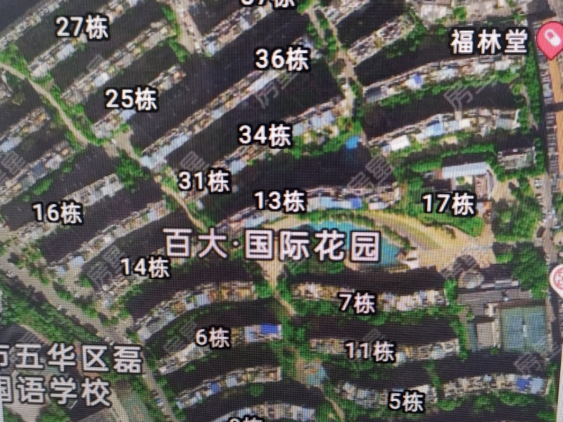 3室2廳2陽臺 百大國際花園小區(qū)平面圖