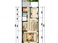 5室3廳2陽臺 昆明恒大云璽別墅戶型圖