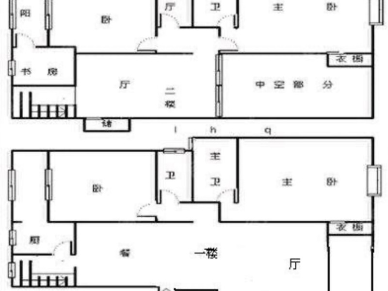 5室3廳 金江小區(qū)瑞園戶型圖