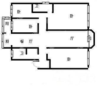 4室2厅2阳台 林泉智苑户型图