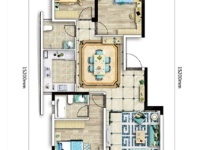 3室2廳2陽臺 萬科銀海泊岸汐望戶型圖