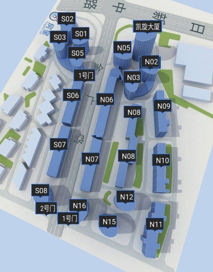 2室1廳1陽(yáng)臺(tái) 凱旋花園小區(qū)平面圖