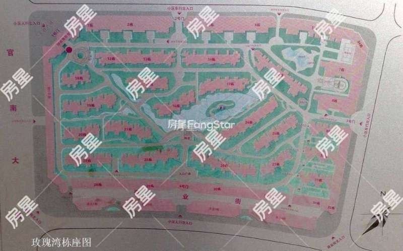 4室2廳2陽臺(tái) 玫瑰灣小區(qū)別墅小區(qū)平面圖