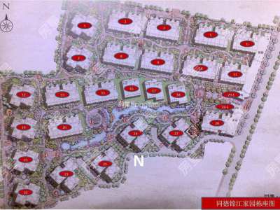 5室2廳2陽臺 同德錦江嘉園客廳