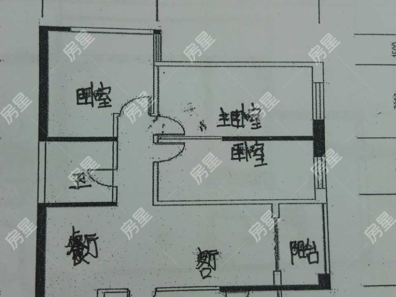 3室2厅1阳台 广福城和福园户型图