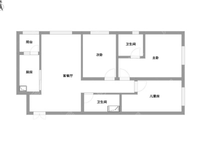 2室2廳2陽(yáng)臺(tái) 俊發(fā)逸天峰