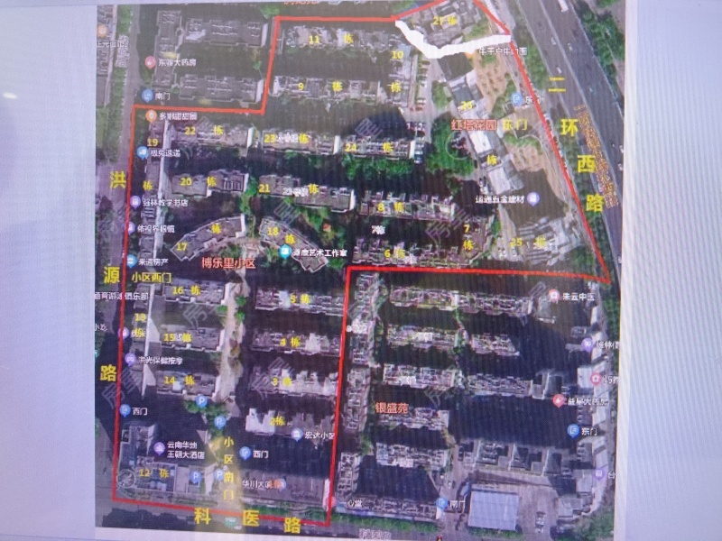 3室2廳2陽臺 紅塔花園小區(qū)平面圖
