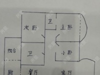3室2廳1陽(yáng)臺(tái) 翠湖俊園戶(hù)型圖