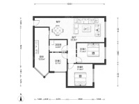 3室2廳1陽臺 藍(lán)光COCO蜜城戶型圖