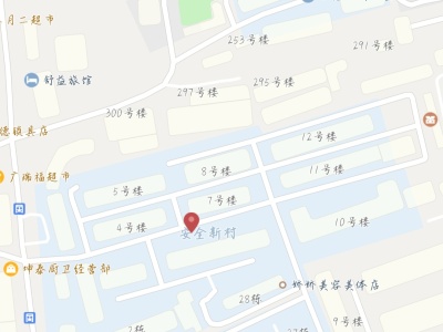 2室1廳1陽臺 安全新村小區(qū)平面圖