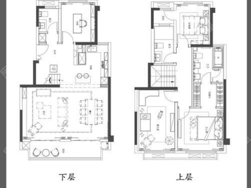 5室3廳2陽臺 中海云麓九里一期別墅戶型圖